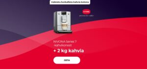 NIVONA Series 7 -kahvikoneet + 2 kg kahvia
