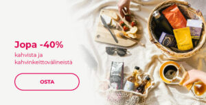 Jopa -40 % kahvista ja kahvinkeittovälineistä