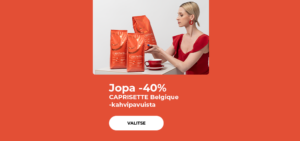 Jopa -40 % CAPRISETTE Belgique -kahvipavuista