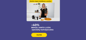 -40 % BRAZIL SANTA LUZIA -specialty-kahvipavuista
