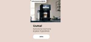 Uutta! Kahvikone Siemens EQ900 TQ903R09