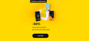 -30% KAHVIKAVERIN jauhetusta kahvista