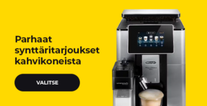 Parhaat synttäritarjoukset kahvikoneista