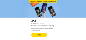 2+2 CAPRISETTE- & PARALLEL-kahvipavut à 1kg