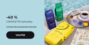 "Loppukesän ale: -40 % CAPRISETTE-kahveista"