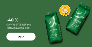-40 % CAPRISETTE Italiano -kahvipavuista, 1 kg