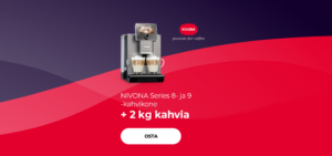 NIVONA Series 8- ja 9 -kahvikone + 2 kg kahvia