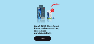 Osta 3 JURA Claris Smart Plus+ -vedensuodatinta, saat lahjaksi puhdistustabletit
