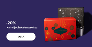 -20% kahvi joulukalentereista