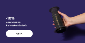 -10 % AEROPRESS-kahvinkeittimistä