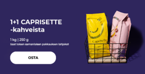 1+1 CAPRISETTE-kahveista