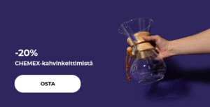 -20 % CHEMEX-kahvinkeittimistä