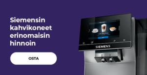 Siemensin kahvikoneet erinomaisin hinnoin