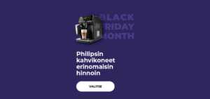 Philipsin kahvikoneet erinomaisin hinnoin