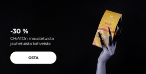 -30 % CHiATOn maustetuista jauhetuista kahveista