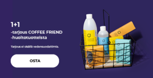 1+1-tarjous COFFEE FRIEND -huoltotuotteista
